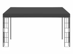Cenador de pared 3x4 m Tejido Antracita Gris