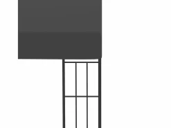Cenador de pared 3x4 m Tejido Antracita Gris