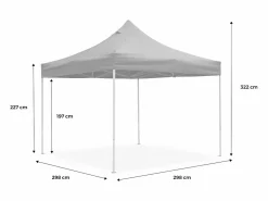 Clearance Sweeek Cenador plegable 3x3m arena Crema
