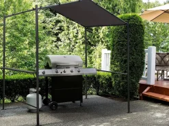 Best Cenador pérgola para barbacoa - 277 x 149 cm - Antracita Materiales Y Utensilios De Cocina