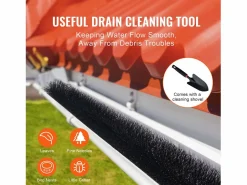 Clearance Cepillo de Protección para Canalón SucceBuy 24 m Anti-Hojas 12,7 cm Modelo 0809-27 Material PP Cable de Acero Galvanizado Negro