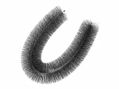 Cepillo Protector de Canalón SucceBuy 18 m Cerdas Largas 13,3 cm Anti-Hojas, 20 Piezas, PP + Alambre de Acero, Resistente a la Corrosión Negro