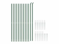 Hot Cerca de alambre con pinchos de anclaje 1,4x25 m ES621989 Verde