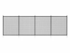 Cerca de Piscina SucceBuy, Cerca Removible de Seguridad Plegable, Barrera de Piscina Excavada, 1,21x14,63 m, 340 g/m², para Protección de Niños y Animales Negro