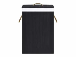 Clearance Cesta de lavandería de una sola sección de bambú Cesto De Ropa