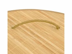 Cesta de lavandería esquinera de bambú de 60 L