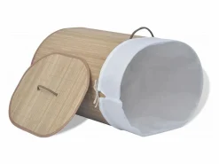 Cesta de lavandería ovalada de bambú natural Cesto De Ropa