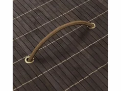 Best Cesta de lavandería ovalada de bambú marrón oscuro Marru00f3n