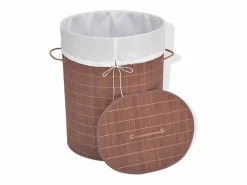Sale Cesta de lavandería ovalada de bambú marrón Cesto De Ropa