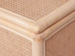 Sale OZAIA Cesta de ropa de ratán con rejilla con tapa, An. 45 x P. 33 x Al. 56 cm, Natural, CALYMA Color natural claro