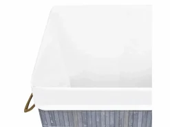 Clearance Cesta de ropa de una sola sección de bambú Cesto De Ropa