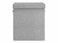 Clearance Cesta de ropa plegable 51x34,5x59 cm Tejido de lino sintético Cesto De Ropa