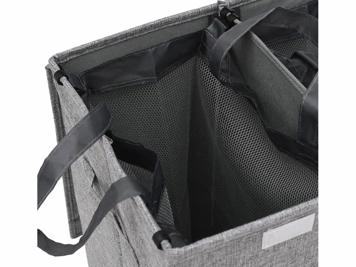 Clearance Cesta de ropa plegable 51x34,5x59 cm Tejido de lino sintético Cesto De Ropa