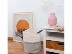 Cesta multiusos MOA Vinthera blanco/ Ø31x38 cm
