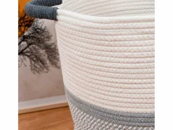 Cesta multiusos MOA Vinthera blanco/ Ø31x38 cm