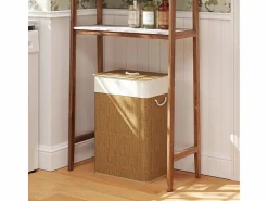 Discount Cesta para la ropa con tapa, bambú, con bolsa extraíble, 72L, beige (40x30x60 cm) Cesto De Ropa