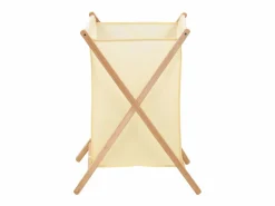 Cesta para la ropa Madera de cedro y textil 42 x 41 x 64 cm
