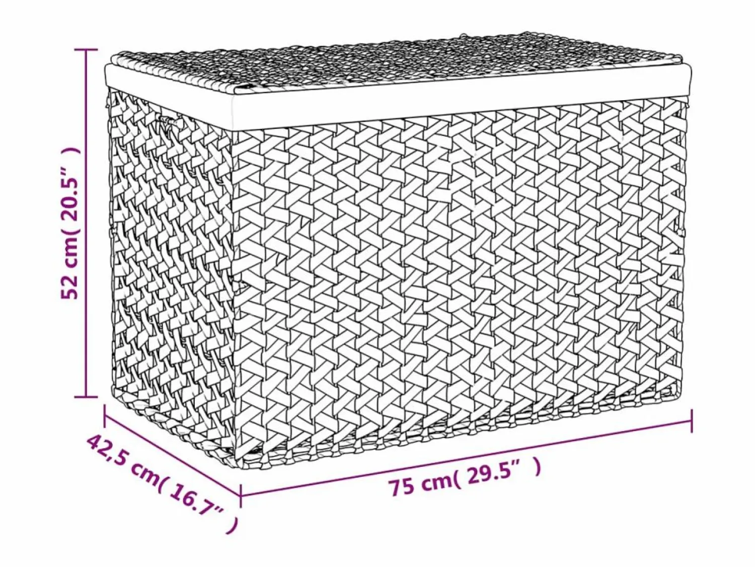 Sale Cesta para la ropa sucia con 3 secciones 75x42,5x52 cm jacinto de agua Marru00f3n