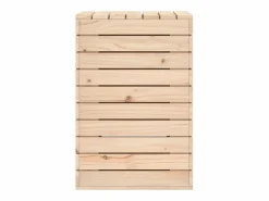 Clearance Cesta para la ropa 44x44x66 cm madera maciza de pino Cesto De Ropa