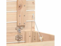 Clearance Cesta para la ropa 44x44x66 cm madera maciza de pino Cesto De Ropa