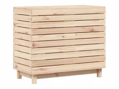Cesta para la ropa 88,5x44x76 cm madera maciza de pino Cesto De Ropa