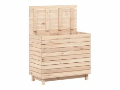 Cesta para la ropa 88,5x44x76 cm madera maciza de pino Cesto De Ropa