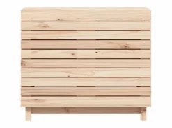Cesta para la ropa 88,5x44x76 cm madera maciza de pino Cesto De Ropa