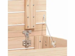 Cesta para la ropa 88,5x44x76 cm madera maciza de pino Cesto De Ropa