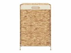 Sale Cesta para la ropa 44x34x64 cm jacinto de agua Marru00f3n