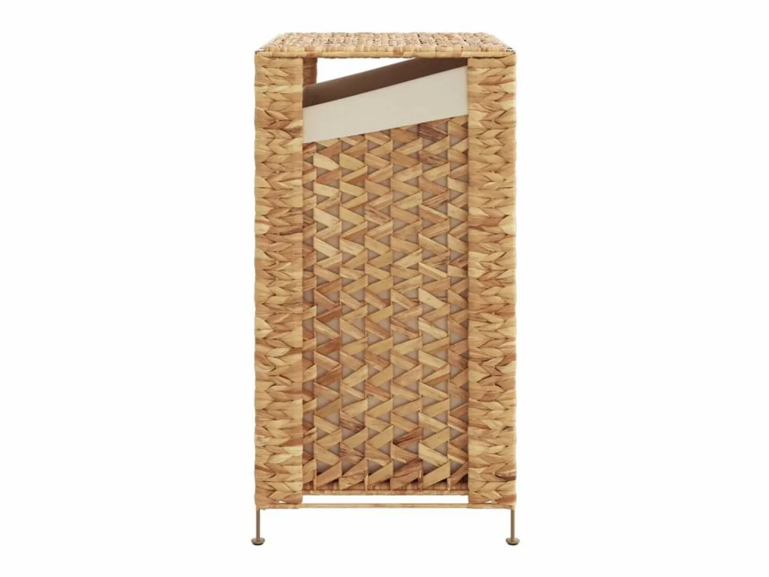 Sale Cesta para la ropa 44x34x64 cm jacinto de agua Marru00f3n