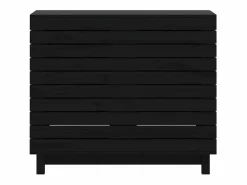 Cesta para la ropa 88,5x44x76 cm madera maciza de pino