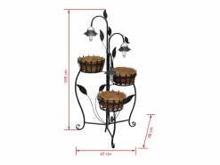 Hot Cesta Para Plantas Con Luces LED Decoración De Jardín