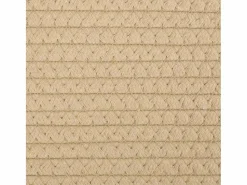Cesta para ropa beige y blanca Ø55x36 cm algodón