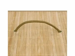 Cesta para ropa con 2 secciones de bambú 100 L