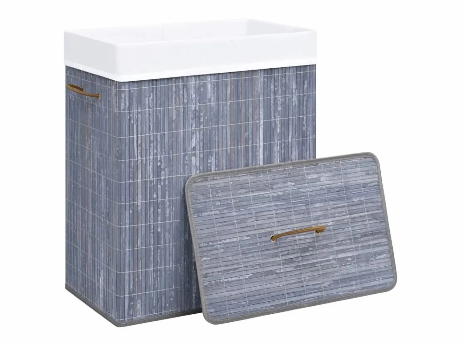 Best Cesta para ropa de una sola sección de bambú 83 L Cesto De Ropa