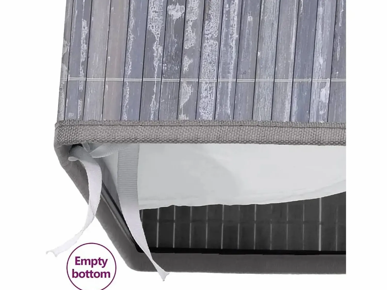 Best Cesta para ropa de una sola sección de bambú 83 L Cesto De Ropa
