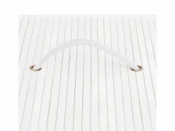 Discount Cesta para ropa sucia de 2 secciones de bambú de 72 L Blanco