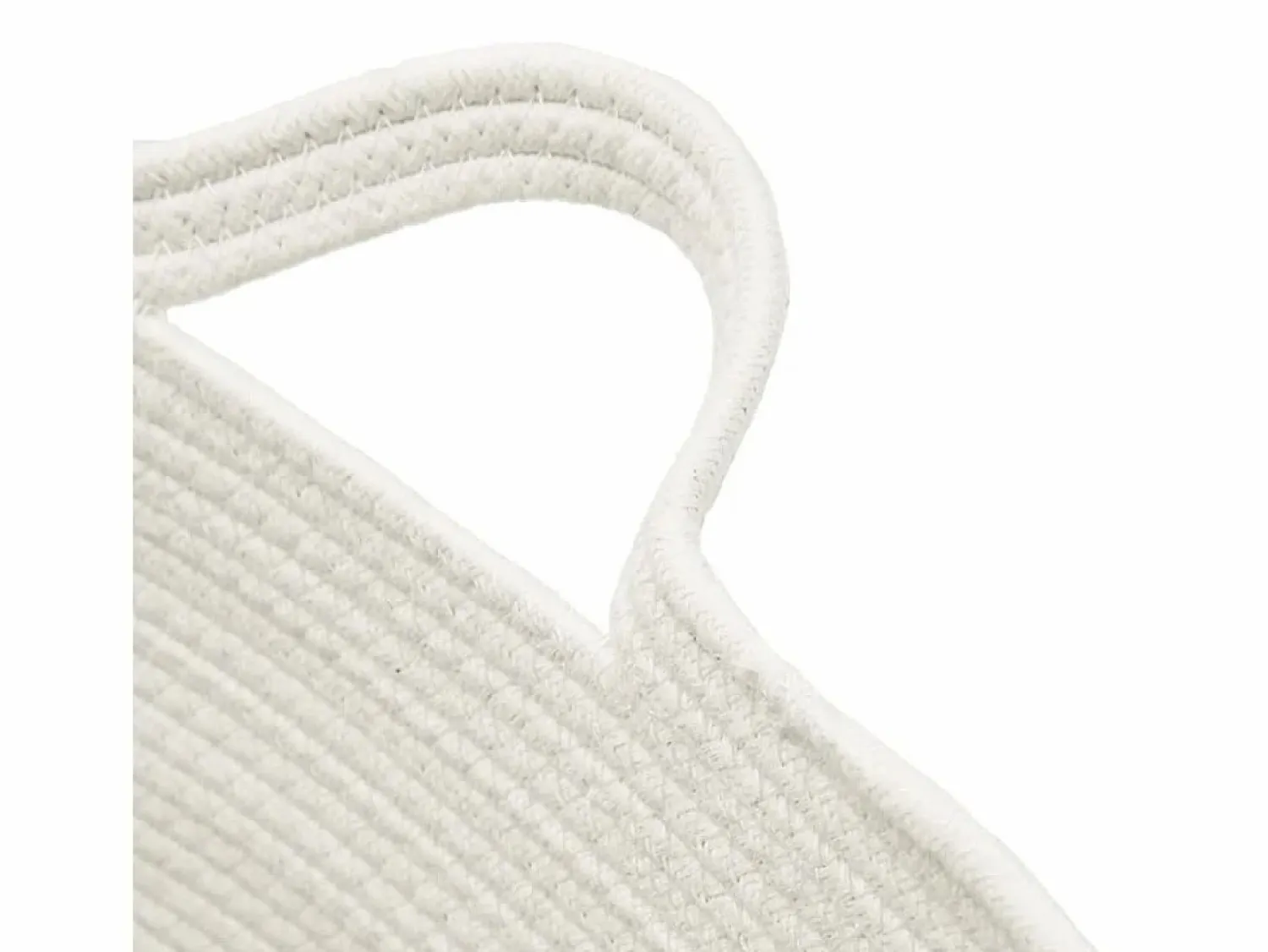 Outlet Cesta para ropa sucia gris y blanca Ø60x36 cm algodón Cesto De Ropa