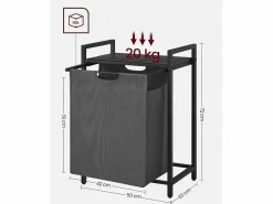 Cesta para ropa sucia Valora de un solo compartimento, 65 l, estilo loft