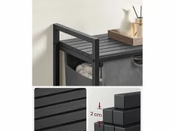 Cesta para ropa sucia Valora de un solo compartimento, 65 l, estilo loft