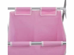 Discount Cestas de ropa de 2 secciones, 2 piezas y un tendedero Cesto De Ropa