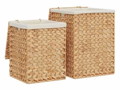 Cestas para la ropa 2 piezas jacinto de agua