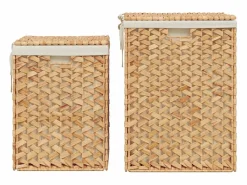 Cestas para la ropa 2 piezas jacinto de agua