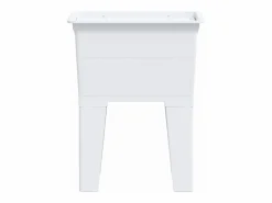 Cesto de ropa 59x41x75 cm resina Blanco