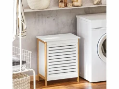 Sobuy Cesto para la Colada,Canasto para la Ropa Sucia,Amario para Baño,FSS66-WN ES
