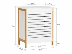 Sobuy Cesto para la Colada,Canasto para la Ropa Sucia,Amario para Baño,FSS66-WN ES
