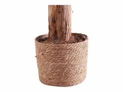 Clearance Cesto para plantas artificiales esparto natural marrón Ø26cm Adec Cesta
