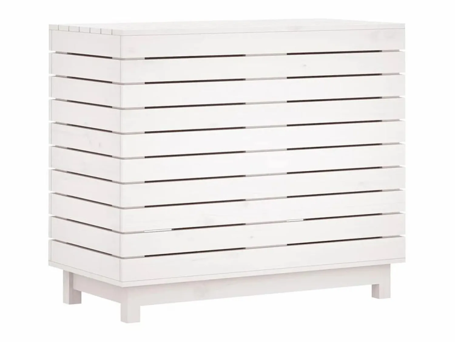 Cesto para ropa 88,5x44x76 cm Madera maciza de pino