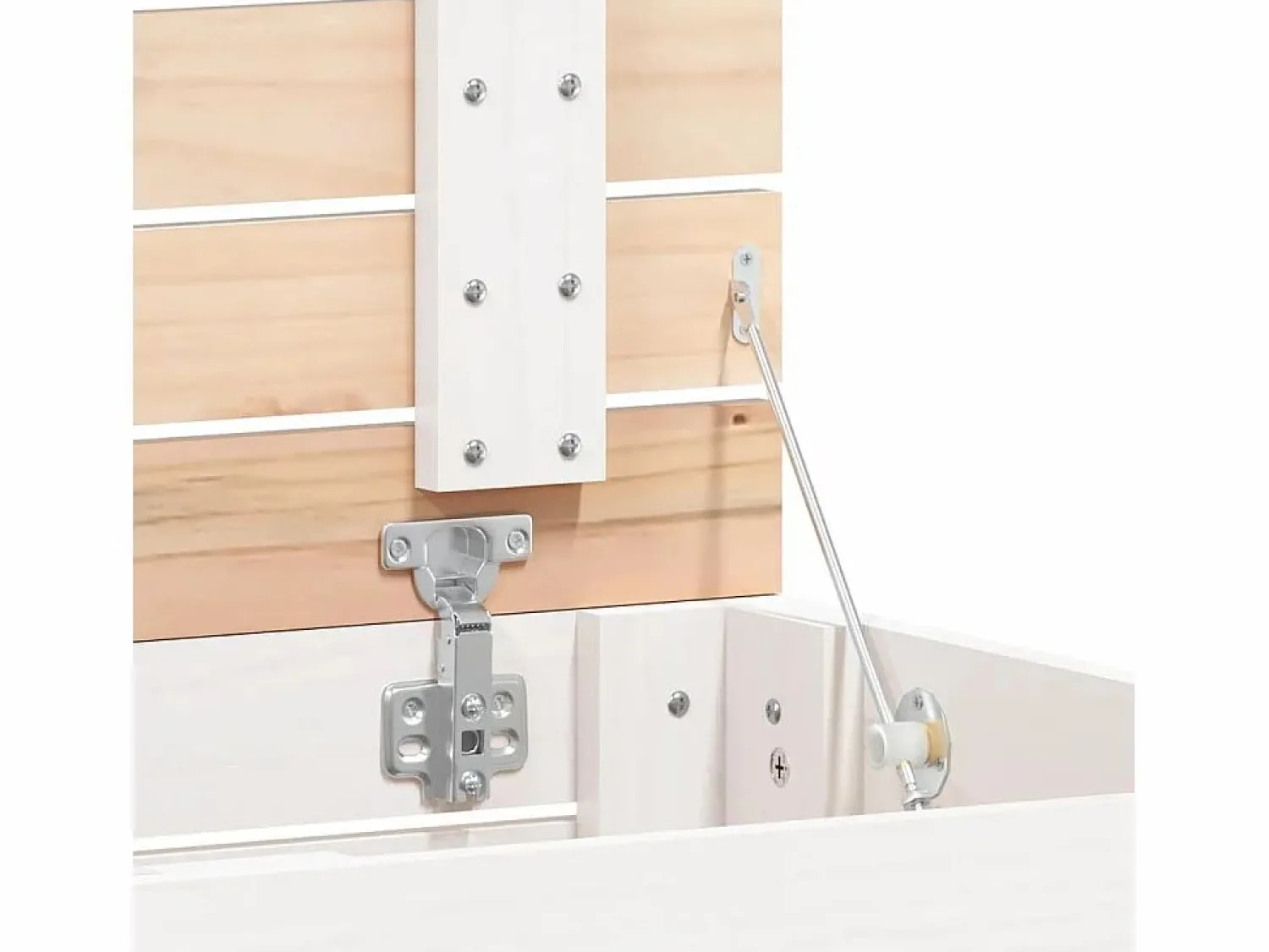 Cesto para ropa 88,5x44x76 cm Madera maciza de pino