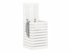 Hot Cesto para ropa 44x44x66 cm madera maciza de pino Cesto De Ropa